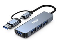 Urban Factory Minee - Concentrateur (hub) - USB-A/C - 4 x SuperSpeed USB 3.0 - de bureau MHC35UF