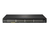 HPE Aruba 2930F 48G PoE+ 4SFP+ - Commutateur - C3 - Géré - 48 x 10/100/1000 (PoE+) + 4 x 1 gigabit/10 gigabit SFP+ (liaison montante) - Montable sur rack - PoE+ (740 W) JL558A#ABB