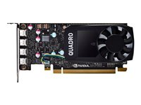 NVIDIA Quadro P600 DVI - Carte graphique - Quadro P600 - 2 Go GDDR5 - PCIe 3.0 x16 profil bas - 4 x Mini DisplayPort - Pour la vente au détail VCQP600DVI-PB