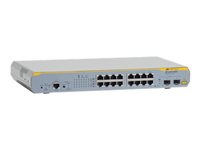 Allied Telesis AT x210-16GT - Commutateur - C2+ - Géré - 14 x 10/100/1000 + 2 x SFP Gigabit combiné - de bureau, Montable sur rack AT-X210-16GT-50