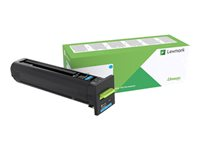 Lexmark - À rendement élevé - cyan - original - cartouche de toner LCCP, Entreprise Lexmark - pour Lexmark CX820de, CX820dtfe, CX825de, CX825dte, CX825dtfe, CX860de, CX860dte, CX860dtfe 82K2HCE