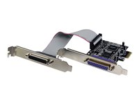 StarTech.com Carte PCI Express 2 ports paralleles DB25 - Carte controleur PCI-E 2 ports IEEE 1284 Low Profile - Adaptateur parallèle - PCIe - IEEE 1284 x 2 PEX2PECP2