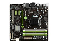 MSI B85M ECO - Carte-mère - micro ATX - Socket LGA1150 - B85 - USB 3.0 - Gigabit LAN - carte graphique embarquée (unité centrale requise) - audio HD (8 canaux) B85M ECO