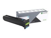 Lexmark - À rendement élevé - cyan - original - cartouche de toner LCCP, LRP - pour Lexmark CX860de, CX860dte, CX860dte with Asset Tag, CX860dtfe 82K0U20