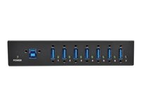 Tripp Lite 7-Port USB 3.0 Hub SuperSpeed with Dedicated 2A USB Charging iPad Tablet Metal - Concentrateur (hub) - 7 x SuperSpeed USB 3.0 - Montage sur rail DIN, fixation murale U360-007-IND