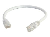 C2G Cat5e Booted Unshielded (UTP) Network Patch Cable - Cordon de raccordement - RJ-45 (M) pour RJ-45 (M) - 1 m - UTP - CAT 5e - moulé, sans crochet, bloqué - blanc 83261