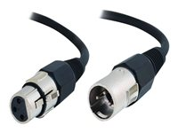 C2G Pro-Audio - Câble audio - XLR3 mâle pour XLR3 femelle - 1 m - câble à paires torsadées blindées et écrantées (SFTP) 80377