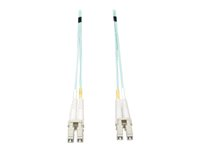 Tripp Lite 20M 10Gb Duplex Multimode 50/125 OM3 LSZH Fiber Patch Cable LC/LC Aqua, 20 Meters - Cordon de raccordement - LC multi-mode (M) pour LC multi-mode (M) - 20 m - fibre optique - duplex - 50 / 125 microns - OM3 - sans halogène - turquoise N820-20M