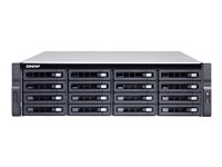 QNAP TS-1677XU-RP - Serveur NAS - 16 Baies - rack-montable - SATA 6Gb/s - RAID RAID 0, 1, 5, 6, 10, 50, JBOD, 60 - RAM 8 Go - Gigabit Ethernet / 10Gbps SFP+ - iSCSI support - 3U TS-1677XU-RP-2600-8G