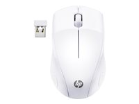 HP 220 - Souris - 3 boutons - sans fil - 2.4 GHz - récepteur sans fil USB - blanc neige - CTO - pour HP 27; ENVY 13, 17, 32, TE01; Laptop 14, 15, 17; Pavilion 14, 15; Pavilion x360 Laptop 7KX12AA#ABB