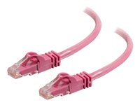 C2G Cat6 Booted Unshielded (UTP) Network Patch Cable - Cordon de raccordement - RJ-45 (M) pour RJ-45 (M) - 1.5 m - UTP - CAT 6 - moulé, sans crochet, bloqué - rose 83589