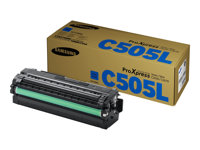 Samsung CLT-C505L - À rendement élevé - cyan - original - cartouche de toner (SU035A) - pour ProXpress SL-C2620DW, SL-C2670FW, SL-C2680FX SU035A