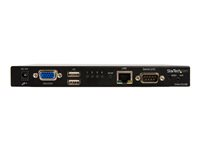 StarTech.com Switch KVM USB sur IP - 1 Écran VGA pour 4 Ordinateurs - Commutateur KVM via Cat5 - Commutateur KVM - 4 x KVM port(s) - 1 utilisateur local - 1 utilisateur IP - de bureau - pour P/N: RACKCOND17HD, RKCONS1701, SVA12M2NEUA, SVA12M5NA SV441DUSBI