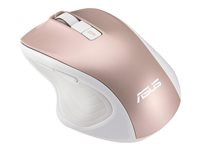 ASUS MW202 - Souris - optique - 6 boutons - sans fil - 2.4 GHz - récepteur sans fil USB - rose gold 90XB066N-BMU010