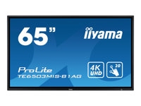 iiyama ProLite TE6503MIS-B1AG - Classe de diagonale 65" (64.5" visualisable) écran LED - interactive - avec écran tactile - Android - 4K UHD (2160p) 3840 x 2160 - LED à éclairage direct - noir mat TE6503MIS-B1AG