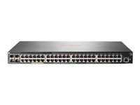 HPE Aruba 2930F 48G PoE+ 4SFP - Commutateur - C3 - Géré - 48 x 10/100/1000 (PoE+) + 4 x Gigabit SFP (liaison montante) - Montable sur rack - PoE+ (370 W) JL262A