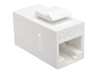 Tripp Lite Cat6a Straight Through Modular In Line Snap In Coupler RJ45 F/F - Coupleur réseau - Conformité TAA - RJ-45 (F) pour RJ-45 (F) - CAT 6a - blanc N235-001-6A