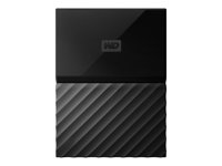 WD My Passport WDBYFT0030BBK - Disque dur - chiffré - 3 To - externe (portable) - USB 3.0 - AES 256 bits - noir WDBYFT0030BBK-WESN