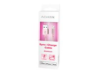 ADATA - Câble Lightning - USB (M) pour Lightning (M) - 1 m - rose gold - pour Apple iPad/iPhone/iPod (Lightning) AMFIAL-100CMK-CRG