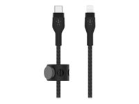 Belkin BOOST CHARGE - Câble Lightning - 24 pin USB-C mâle pour Lightning mâle - 1 m - noir CAA011BT1MBK