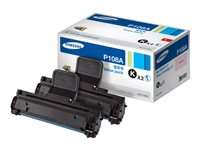 Samsung MLT-P108A - Pack de 2 - noir - originale - cartouche de toner (SV120A) - pour Samsung ML-1640, ML-1641, ML-1642, ML-1645, ML-2240, ML-2241, ML-2451 SV120A