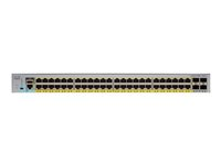 Cisco Catalyst 2960L-48PS-LL - Commutateur - Géré - 48 x 10/100/1000 (PoE+) + 4 x Gigabit SFP (liaison montante) - de bureau, Montable sur rack - PoE+ (370 W) WS-C2960L-48PS-LL