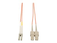 Tripp Lite 2M Duplex Multimode 62.5/125 Fiber Optic Patch Cable LC/SC 6' 6ft 2 Meter - Cordon de raccordement - SC multi-mode (M) pour LC multi-mode (M) - 2 m - fibre optique - duplex - 62,5 / 125 microns N316-02M