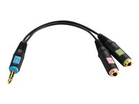 Sennheiser PCV 07 - Prise de casque micro - mini jack 4 pôles (M) pour jack mini mono, mini jack stéréo (F) 506497