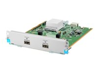 HPE - Module d'extension - 40 Gigabit QSFP+ x 2 - pour HPE Aruba 5406R, 5406R 16, 5406R 44, 5406R 8-port, 5406R zl2, 5412R, 5412R 92, 5412R zl2 J9996A