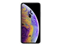 Apple iPhone XS - Smartphone - double SIM - 4G Gigabit Class LTE - 256 Go - GSM - 5.8" - 2436 x 1125 pixels (458 ppi) - Super Retina HD - 2x caméras arrière (2x front cameras) - argent MT9J2ZD/A