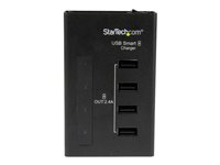 StarTech.com Station de charge à 4 ports pour appareils USB - 48 W / 9,6 A - Station de chargement USB dédiée pour bureau - Adaptateur secteur - 48 Watt - 9.6 A - 4 connecteurs de sortie (USB) - noir - Europe ST4CU424EU