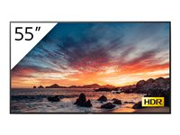 Sony FWD-55X80H/UKT - Classe de diagonale 55" (54.6" visualisable) - BRAVIA Professional Displays XH8 Series écran LCD rétro-éclairé par LED - avec tuner TV - affichage numérique / hôtel - 4K UHD (2160p) 3840 x 2160 - HDR - Direct LED - noir FWD-55X80H/UKT