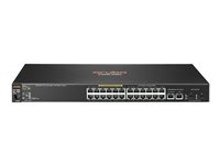 HPE Aruba 2530-24-PoE+ - Commutateur - Géré - 24 x 10/100 + 2 x Gigabit SFP + 2 x 10/100/1000 - de bureau, Montable sur rack, fixation murale - PoE+ (195 W) J9779A