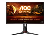 AOC Gaming 27G2SPU/BK - Écran LED - jeux - 27" - 1920 x 1080 Full HD (1080p) @ 165 Hz - IPS - 250 cd/m² - 1 ms - 2xHDMI, VGA, DisplayPort 27G2SPU/BK