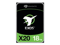 Seagate Exos X20 ST18000NM003D - Disque dur - 18 To - interne - SATA 6Gb/s - 7200 tours/min - mémoire tampon : 256 Mo ST18000NM003D