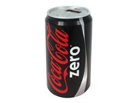 Urban Factory Coca-Cola Zero - Banque d'alimentation - 2000 mAh - 1 A - 2 connecteurs de sortie (2 x USB) - noir COKE-PWCANS-20-Z