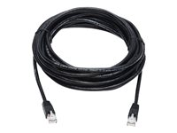 Tripp Lite 25ft Augmented Cat6 Cat6a Snagless 10G Patch Cable RJ45 Black 25' - Cordon de raccordement (DTE) - RJ-45 (M) pour RJ-45 (M) - 7.62 m - UTP - CAT 6a - IEEE 802.3af - sans crochet, bloqué - noir N261-025-BK