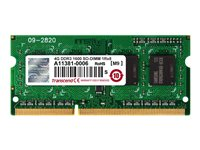 Transcend - DDR3 - module - 4 Go - SO DIMM 204 broches - 1600 MHz / PC3-12800 - CL11 - 1.5 V - mémoire sans tampon - non ECC - pour Acer Aspire E1, Z1800; Veriton N4620G_Hc2377; Dell Inspiron 14 3437, 17R 7720 TS512MSK64V6H