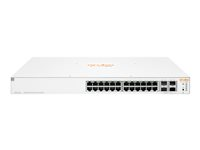 HPE Aruba Instant On 1930 24G Class4 PoE 4SFP/SFP+ 370W Switch - Commutateur - C3 - Géré - 24 x 10/100/1000 (PoE) + 4 x 1 Gigabit / 10 Gigabit SFP+ - Montable sur rack - PoE (370 W) JL684A