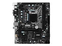 MSI H110M ECO - Carte-mère - micro ATX - Socket LGA1151 - H110 - USB 3.1 Gen 1 - Gigabit LAN - carte graphique embarquée (unité centrale requise) - audio HD (8 canaux) H110M ECO