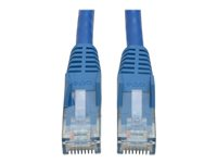 Tripp Lite 1ft Cat6 Gigabit Snagless Molded Patch Cable RJ45 M/M Blue 1' 50 Bulk Pack - Cordon de raccordement - RJ-45 (M) pour RJ-45 (M) - 30.5 cm - UTP - CAT 6 - moulé, sans crochet, bloqué - bleu (pack de 50) N201-001-BL50BP