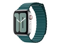 Apple 44mm Leather Loop - Bracelet de montre pour montre intelligente - taille Large - paon - pour Watch (42 mm, 44 mm) MXPN2ZM/A