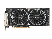 MSI RX 580 ARMOR 8G OC - Carte graphique - Radeon RX 580 - 8 Go GDDR5 - PCIe 3.0 x16 - DVI, 2 x HDMI, 2 x DisplayPort RADEON RX 580 ARMOR 8G OC